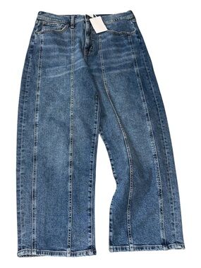 Jessica Simpson Myrtle Barrel Leg Jeans Medium Wash Size 8 NWT